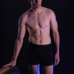 بوكسر رجالي مريح - أستك خارجي - أسود